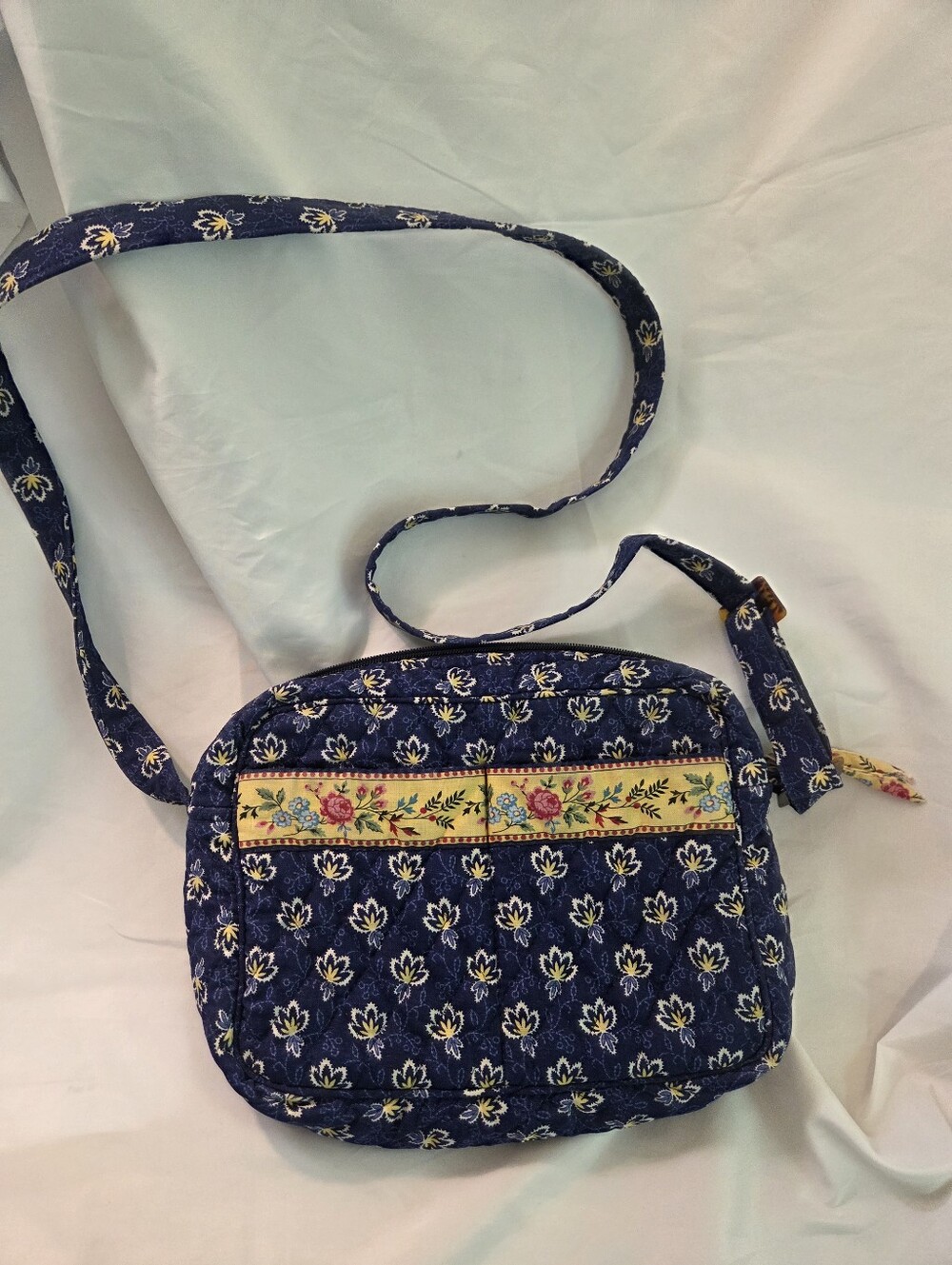 Vera Bradley Retired Pattern "Maison Blue" Floral Crossbody Bag